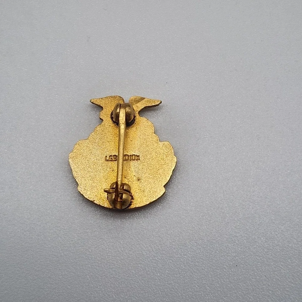Vintage FFA Lapel Pin Honorary Eagle 10k Yellow Gold Filled Brooch Future Farmer